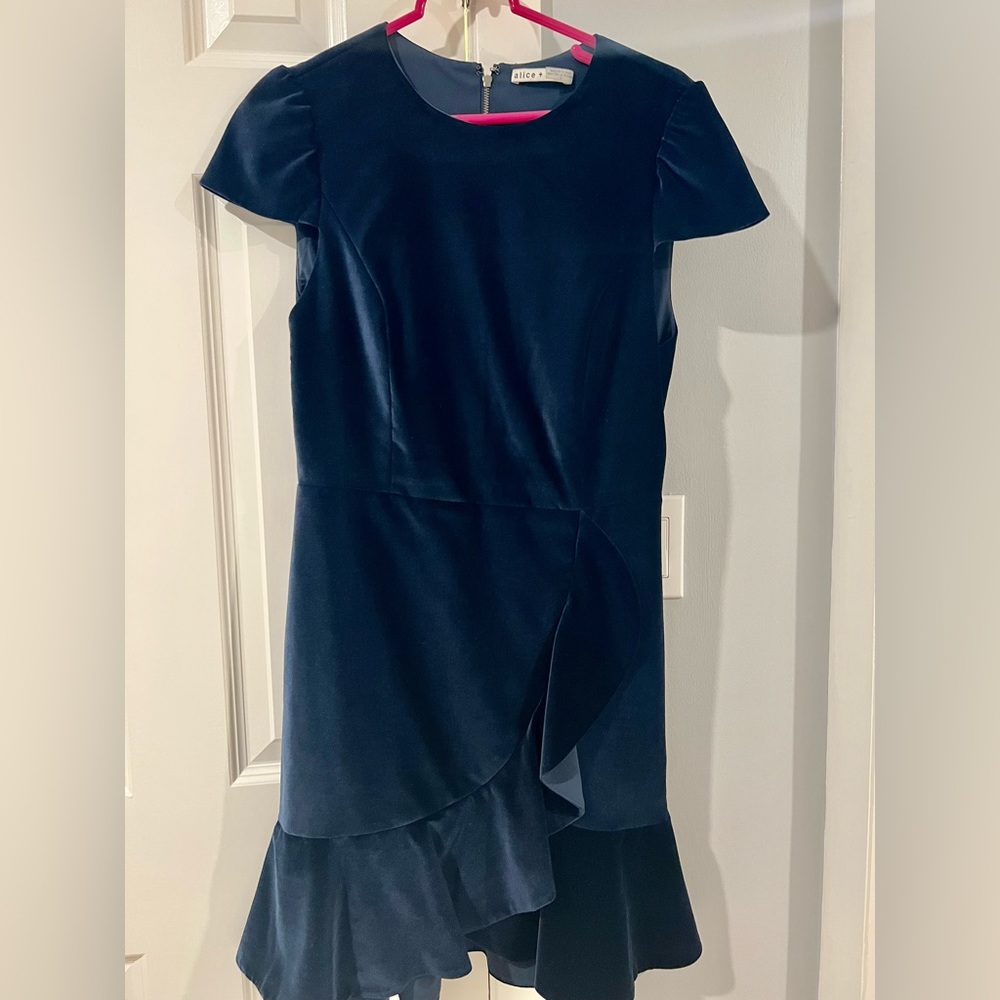 Alice & Olivia velvet dress